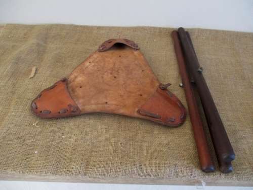 For Marakele Only A Lovely Pair Of Genuine Leather Folding Fishing/Hiking/Camping Chairs