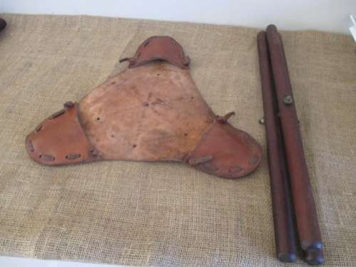 For Marakele Only A Lovely Pair Of Genuine Leather Folding Fishing/Hiking/Camping Chairs