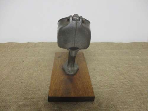 Antique/Vintage Cast Iron Bona Beer 131 Lemon Squeezer On Wooden Board       Germany