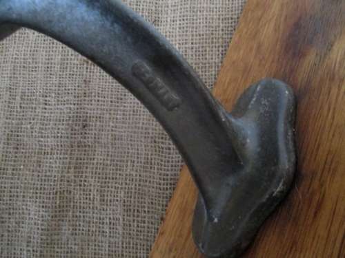 Antique/Vintage Cast Iron Bona Beer 131 Lemon Squeezer On Wooden Board       Germany