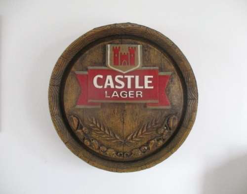Nice High Quality Compressed Polystyrene Castle Lager Beer Barrel Sign