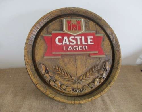 Nice High Quality Compressed Polystyrene Castle Lager Beer Barrel Sign