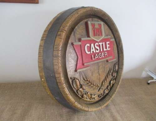 Nice High Quality Compressed Polystyrene Castle Lager Beer Barrel Sign