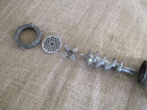 Vintage Husqvarna No 5 Reliance Cast Iron Meat Mincer     Made In Sweden     Complete