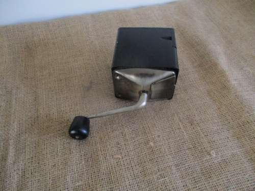 Vintage Wooden And Metal Coffee Grinder