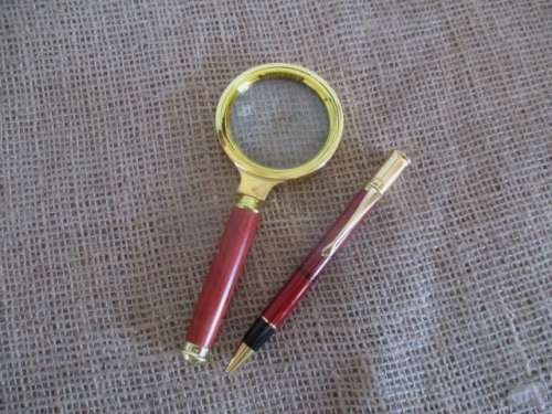 Smart Vintage Pierre Cardin Ballpoint Pen And A Beautiful Vintage Magnify Glass