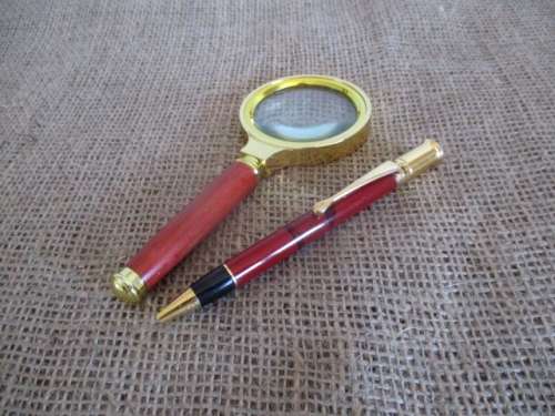 Smart Vintage Pierre Cardin Ballpoint Pen And A Beautiful Vintage Magnify Glass