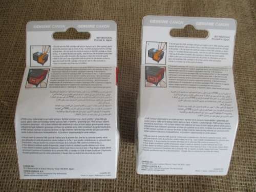 2x Genuine Canon Cartridges :  1x Canon PG-40 Black & 1x Canon ChromaLife CL-41 Color