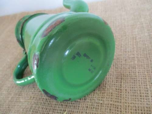 This Is Old....Actually Donkey Years Old...A Vintage Enamel Coffee Pot In Rare Green Colour