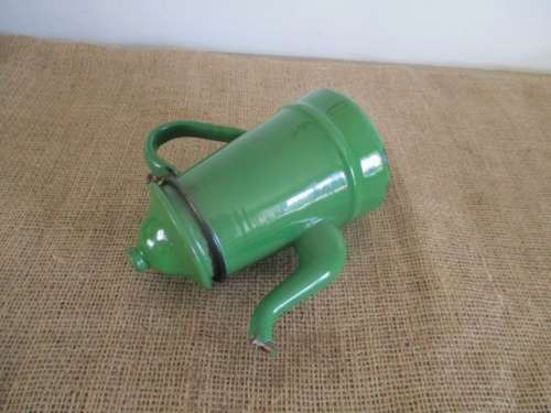 This Is Old....Actually Donkey Years Old...A Vintage Enamel Coffee Pot In Rare Green Colour