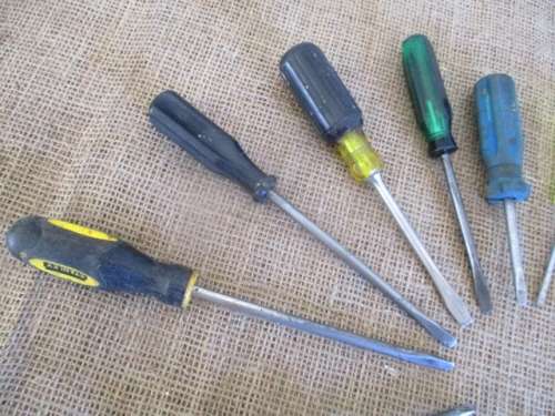 A Great Mixed Collection Of 10x Flat & 5x Philips Screwdrivers