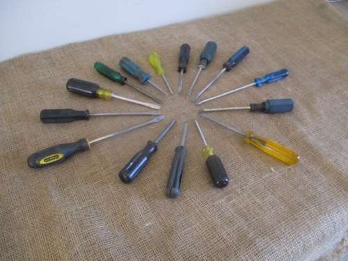 A Great Mixed Collection Of 10x Flat & 5x Philips Screwdrivers