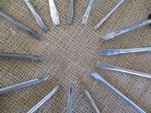 A Great Mixed Collection Of 10x Flat & 5x Philips Screwdrivers