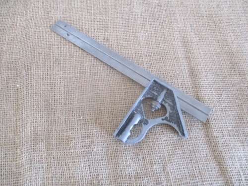 Vintage #1271-M Miller Falls Co 300mm Adjustable Engineers Combination Square    Made In USA