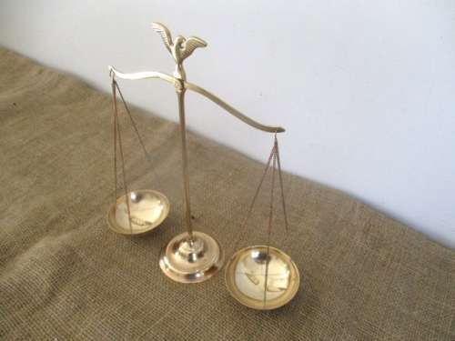 Lovely Vintage Brass Balance Scale