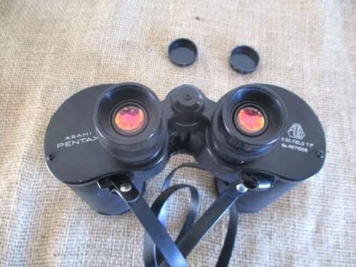 See Far & Clear......Vintage Asahi Pentax 7 x 50 Field 7.1gr Binocular In Original Case