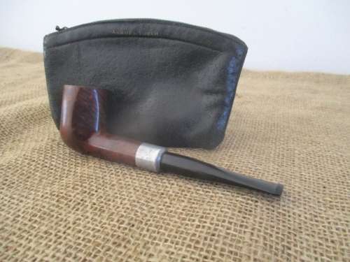 Vintage Keyser No 20 Hygienic Patent Straight Stem Smoking Pipe - London Made & Aurora Pouch