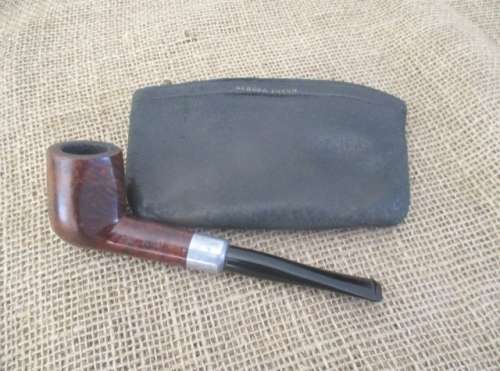 Vintage Keyser No 20 Hygienic Patent Straight Stem Smoking Pipe - London Made & Aurora Pouch