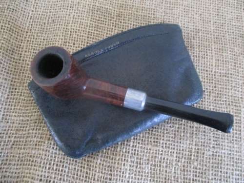 Vintage Keyser No 20 Hygienic Patent Straight Stem Smoking Pipe - London Made & Aurora Pouch