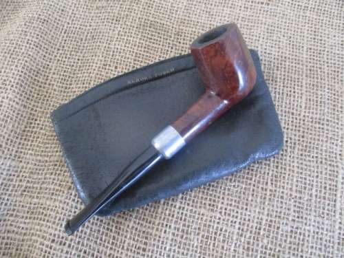 Vintage Keyser No 20 Hygienic Patent Straight Stem Smoking Pipe - London Made & Aurora Pouch