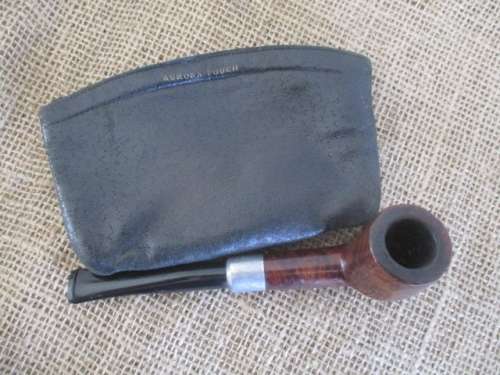 Vintage Keyser No 20 Hygienic Patent Straight Stem Smoking Pipe - London Made & Aurora Pouch