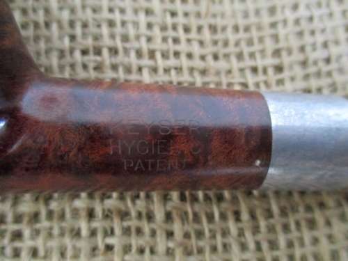 Vintage Keyser No 20 Hygienic Patent Straight Stem Smoking Pipe - London Made & Aurora Pouch
