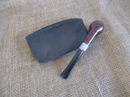 Vintage Keyser No 20 Hygienic Patent Straight Stem Smoking Pipe - London Made & Aurora Pouch