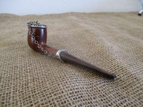Rare Nice Vintage Frank No 38 Medico Genuine Briar Straight Stem Smoking Pipe