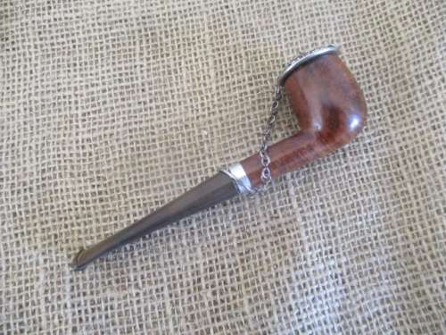 Rare Nice Vintage Frank No 38 Medico Genuine Briar Straight Stem Smoking Pipe