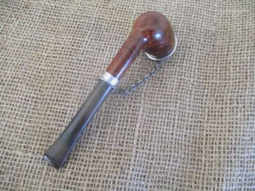 Rare Nice Vintage Frank No 38 Medico Genuine Briar Straight Stem Smoking Pipe