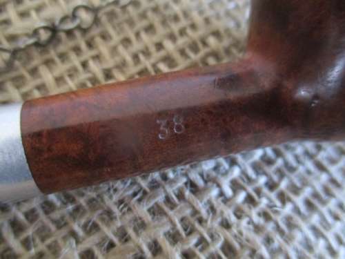 Rare Nice Vintage Frank No 38 Medico Genuine Briar Straight Stem Smoking Pipe
