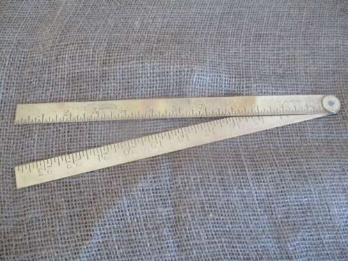 J Rabone & Sons Vintage #1625 Spirit Level, #1243 Brass Ruler & #53 Rabone Chesterman Metal Ruler