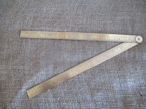 J Rabone & Sons Vintage #1625 Spirit Level, #1243 Brass Ruler & #53 Rabone Chesterman Metal Ruler