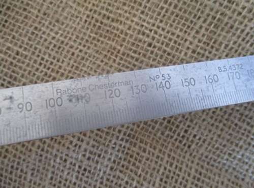 J Rabone & Sons Vintage #1625 Spirit Level, #1243 Brass Ruler & #53 Rabone Chesterman Metal Ruler