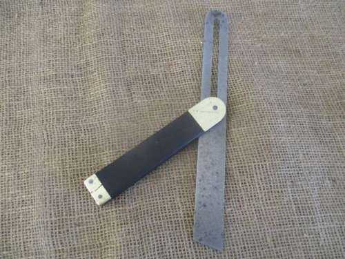 Antique/Vintage Sliding T-Bevel Square With Rosewood And Brass Inserts    10 1/2 Inches - 268mm