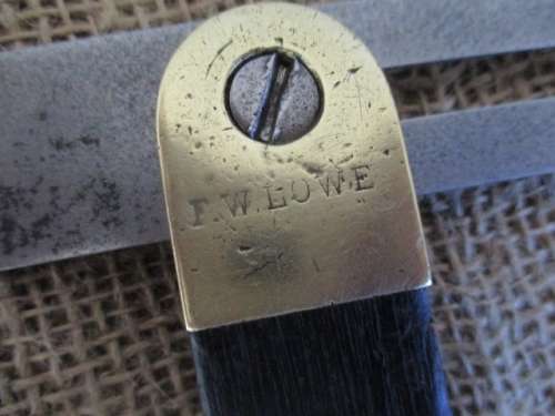 Antique/Vintage Sliding T-Bevel Square With Rosewood And Brass Inserts    10 1/2 Inches - 268mm