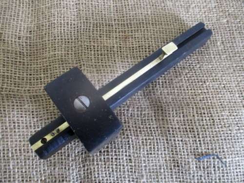 Nice Collection Of Vintage Tools : 7 1/2" Kutrite Brass & Wood Try Square And 7 1/2" Scribe