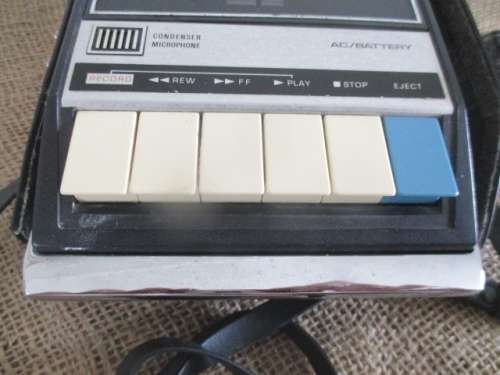 Vintage National Panasonic AC/Battery Cassette Tape Recorder   Model RQ - 209MS   Made In Japan