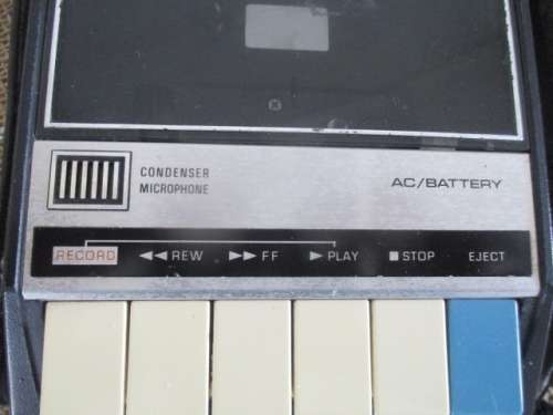 Vintage National Panasonic AC/Battery Cassette Tape Recorder   Model RQ - 209MS   Made In Japan