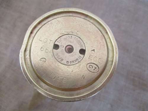 Magnifcent And Very Interesting Vintage 40mm/MK 4 Brass Shell Casing Trench Art       1956