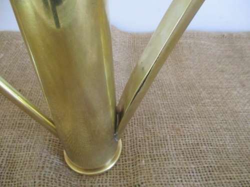 Magnifcent And Very Interesting Vintage 40mm/MK 4 Brass Shell Casing Trench Art       1956