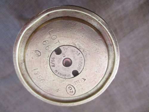 Magnifcent And Very Interesting Vintage 40mm/MK 4 Brass Shell Casing Trench Art       1956