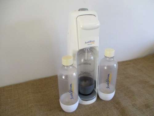 Soda Stream Premium With Model 60 CO2 Gas Bottle Plus Two Extra Soda Stream Plastic Bottles