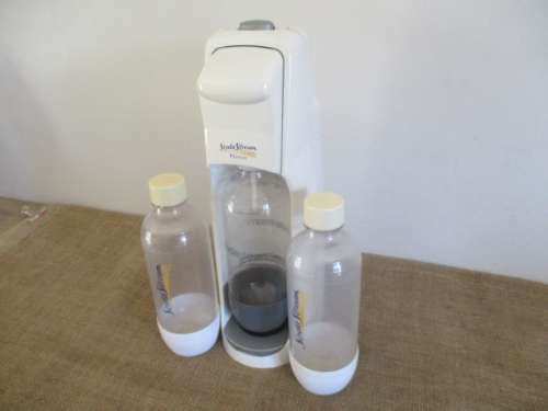 Soda Stream Premium With Model 60 CO2 Gas Bottle Plus Two Extra Soda Stream Plastic Bottles