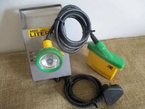 Vintage MSA Africa Pty Ltd Litepak 1.0 Mining Safety Lamp       Working Order