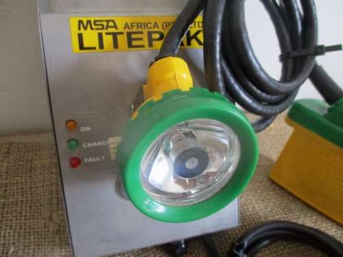 Vintage MSA Africa Pty Ltd Litepak 1.0 Mining Safety Lamp       Working Order