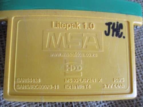Vintage MSA Africa Pty Ltd Litepak 1.0 Mining Safety Lamp       Working Order