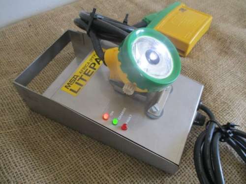 Vintage MSA Africa Pty Ltd Litepak 1.0 Mining Safety Lamp       Working Order
