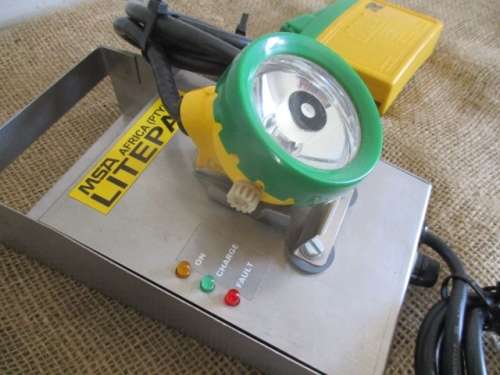 Vintage MSA Africa Pty Ltd Litepak 1.0 Mining Safety Lamp       Working Order