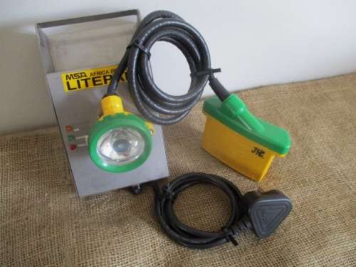 Vintage MSA Africa Pty Ltd Litepak 1.0 Mining Safety Lamp       Working Order